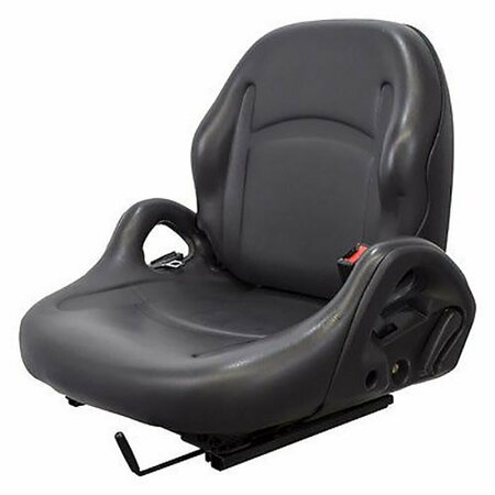 AFTERMARKET Black Vinyl Seat fits Komatsu Forklifts 15T 15 DF40 FB15 BF15M3 FB15SH6 P52